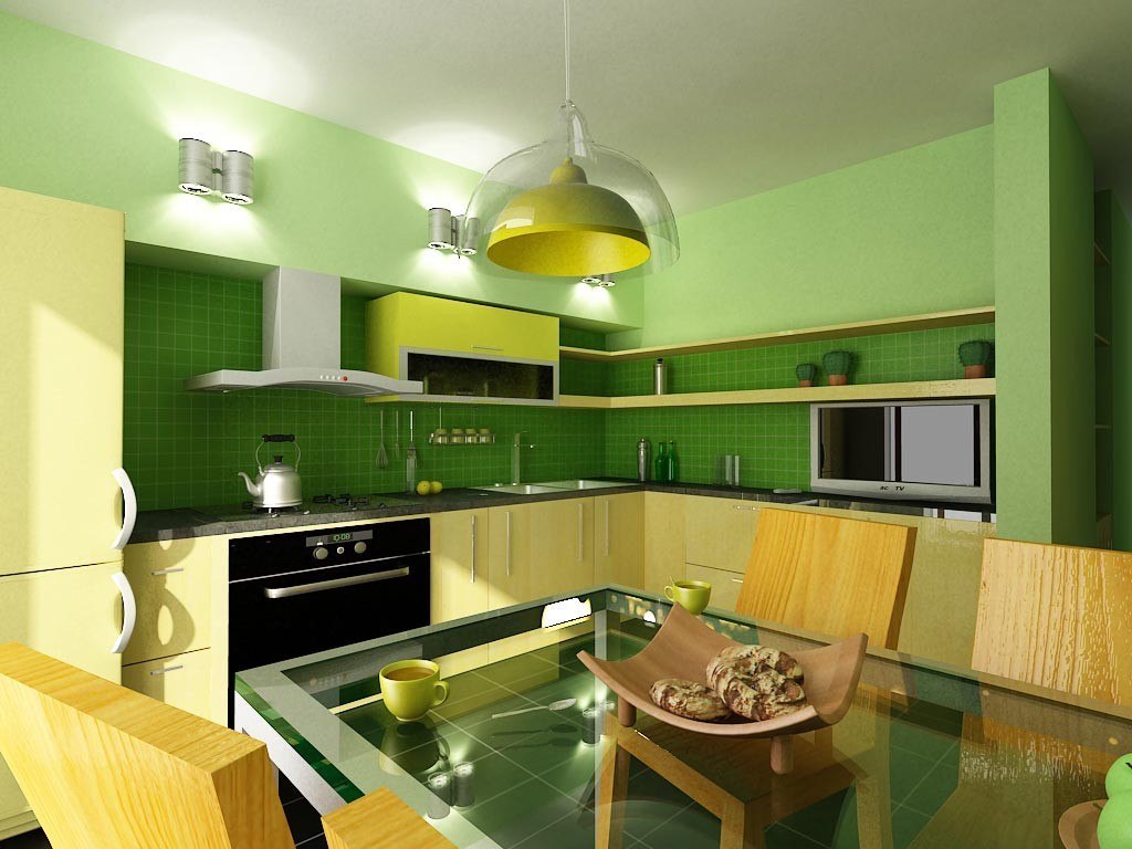 Желто зеленая кухня. Зеленая кухня. Кухни салатовые. Кухня зеленого цвета. Фисташковый цвет в интерьере кухни.